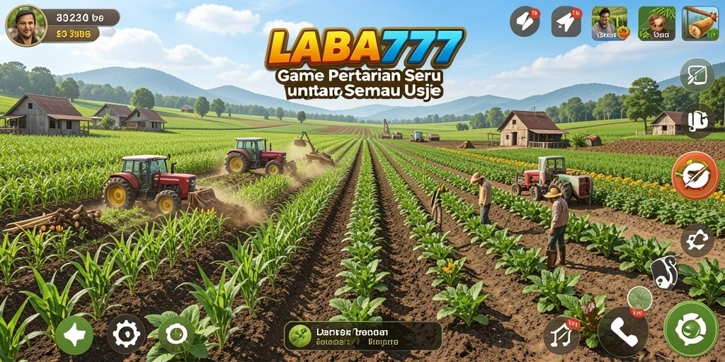 Gameplay LABA777 dengan grafis pertanian yang menarik.