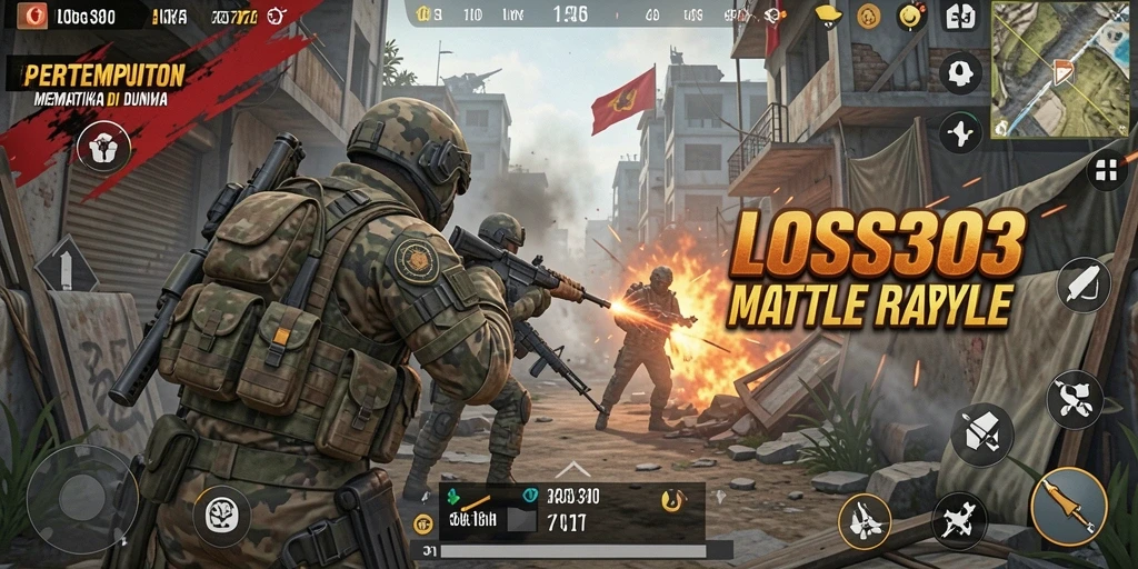 Screenshot gameplay seru dari pertempuran di LOS303.