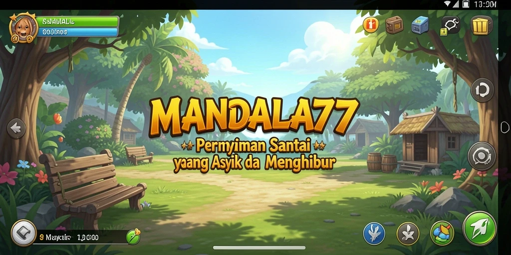 Tampilan gameplay MANDALA77 yang menarik dan kaya warna.
