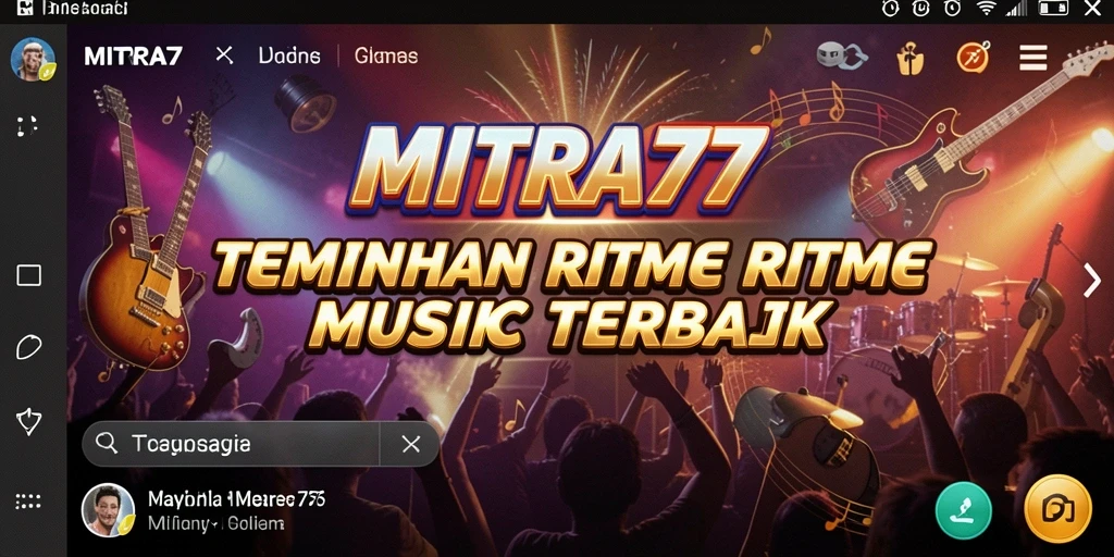 Tampilan gameplay yang menarik dari MITRA77 saat memainkan musik.